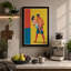 Sparring Athletes Art Deco - Wrapped Canvas-1892234406-1892234428