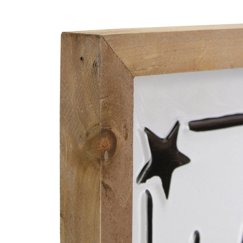 Panneau mural en bois 16 "Welcome To The Little Man Cave"