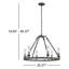 Landen 6 - Light LED Outdoor Chandelier