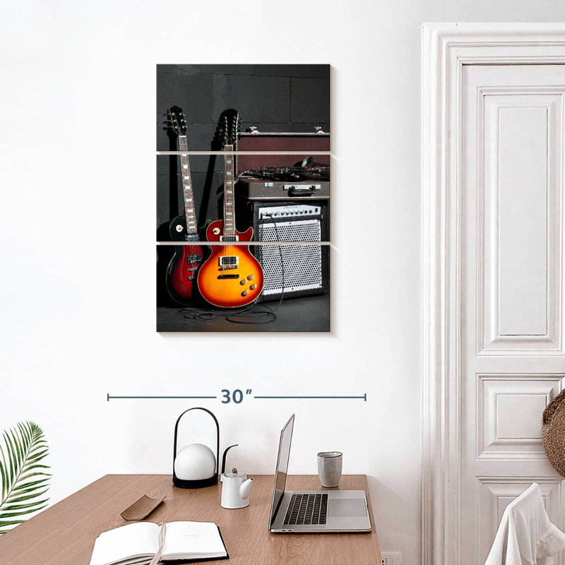Abarca, instruments de musique et amplificateur, H 32 po x l 20 po
