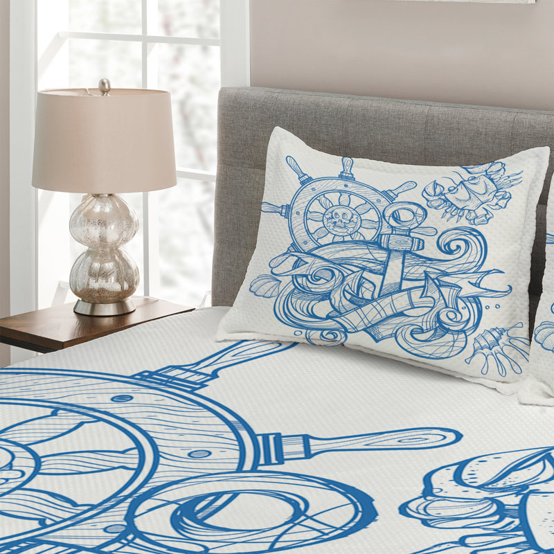 Coastal Polyester Coverlet