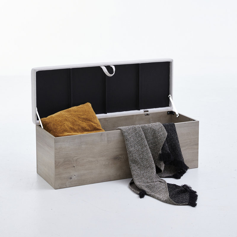 Banc de rangement rembourré Shelton
