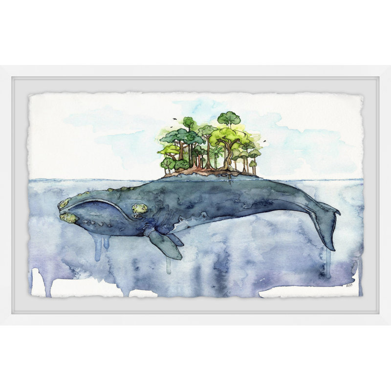 «Bottomless Blue», reproduction encadrée, H 12 po x l 18 po x P 1,5 po