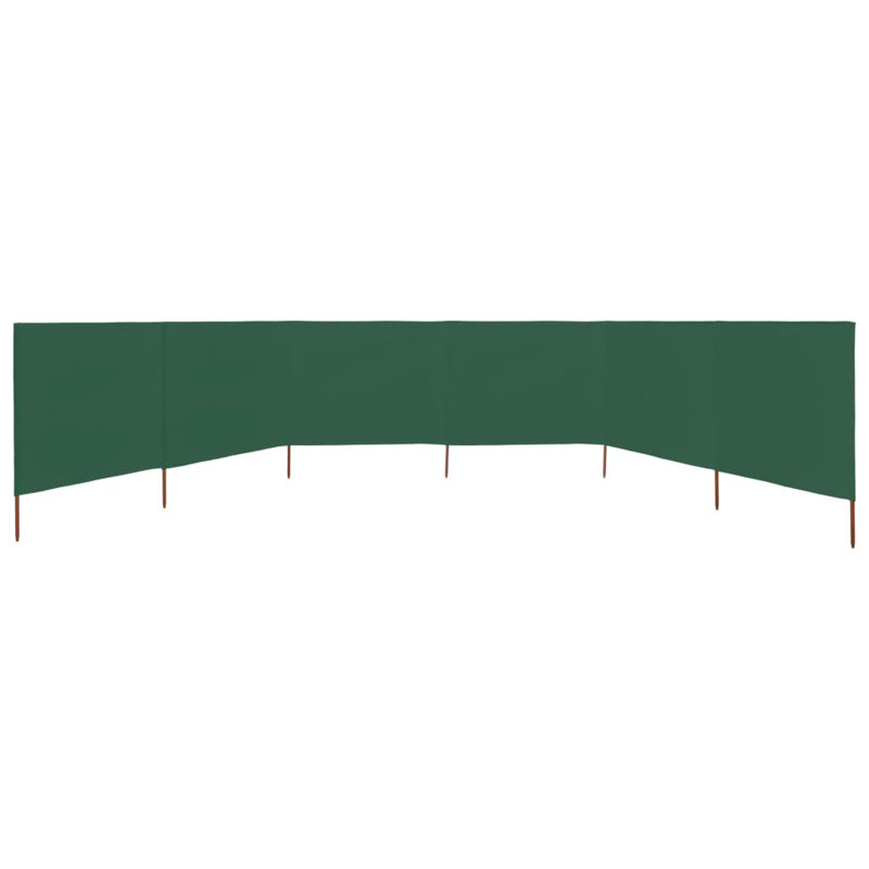 Caffin Folding Room Divider, Green, 6