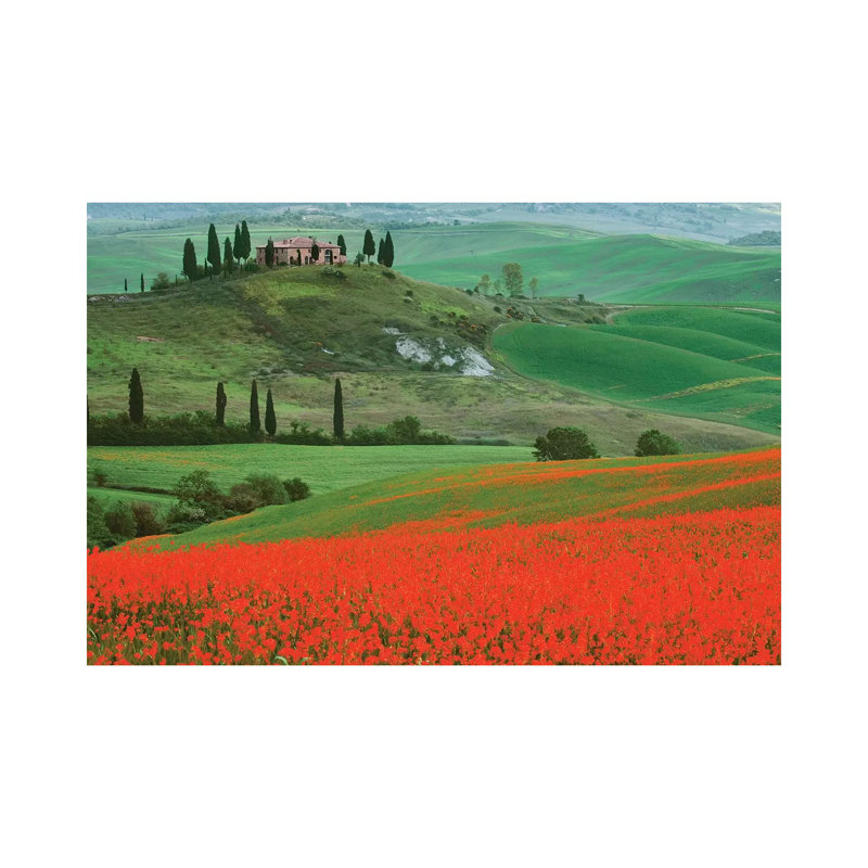 Europe, Italy, Tuscany. The Belvedere Villa Landmark And Farmland. by Jaynes Gallery - Wrapped Canvas Gallery-Wrapped Canvas Giclée