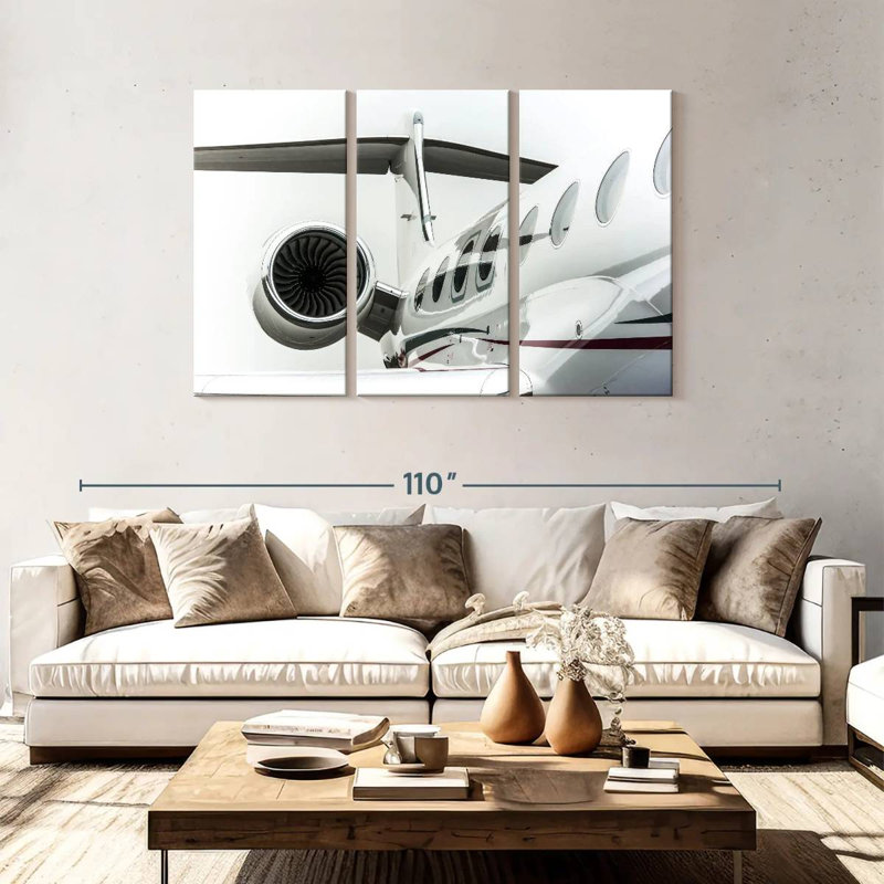 Mehar Luxury Plane Details, 48" H x 74" W