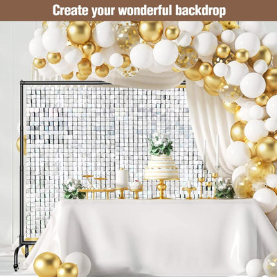 Adjustable Backdrop Stand 10X7.7Ft Rolling Backdrop Stand With Wheels, Adjustable And Movable Photo Backdrop Banner Stand For Studio Photography, Wedding, Party Decoration, Video Recording, Events Decoration