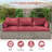 Outdoor 4" Thick Replacement Cushion Set Seat/Back Cushion (Set Of 3 Seats , 3 Backs , 2 Short Backs)-1764780897