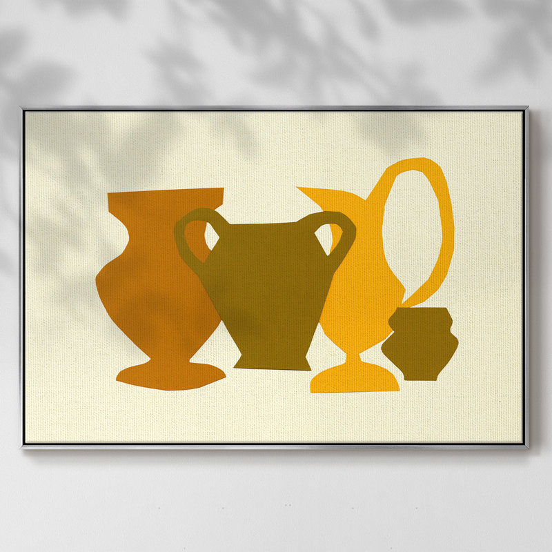 Posing Pottery II, H 25 po x l 37 po x P 2 po, Argent