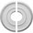 Bradford 12.5"H x 12.5"W x 0.75"D Ceiling Medallion