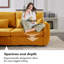 Fauteuil d'appoint moderne en velours côtelé, siège unique avec accoudoirs-1641344270