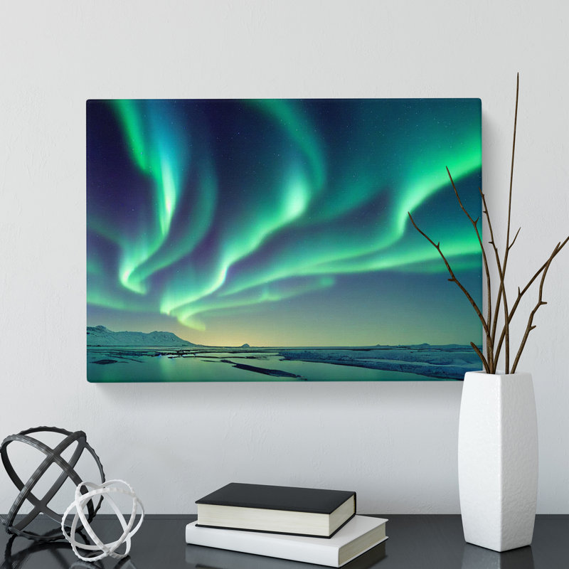 Righteous Aurora Borealis - Wrapped Canvas, 35cm H x 50cm W x 3cm D
