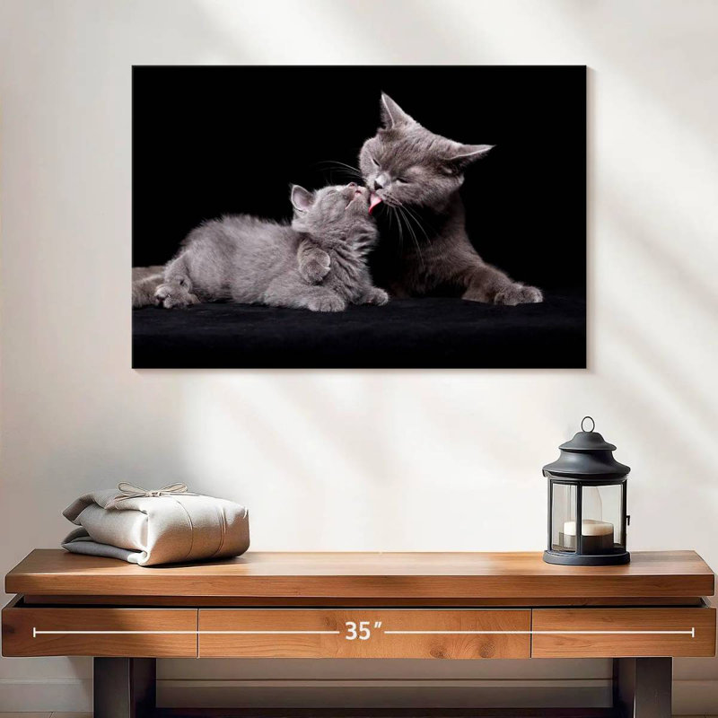 Cat Mother's Love, 24" H x 36" W