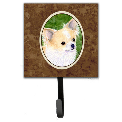 Porte-laisse chihuahua et crochet mural