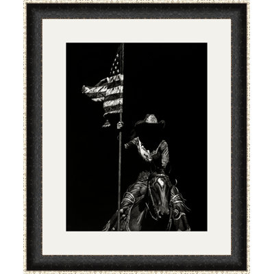 « scratching rodeo vi », reproduction d’impression encadrée