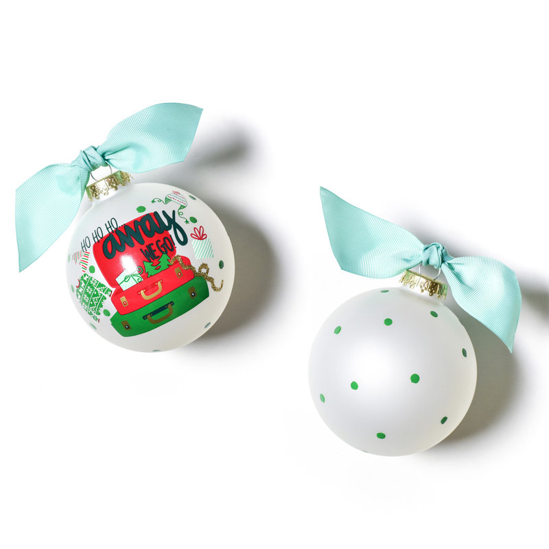 3.93'' Handmade Glass Ball Ornament
