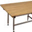 Banc de douche 18 po x 42 po rectangulaire en teck brun