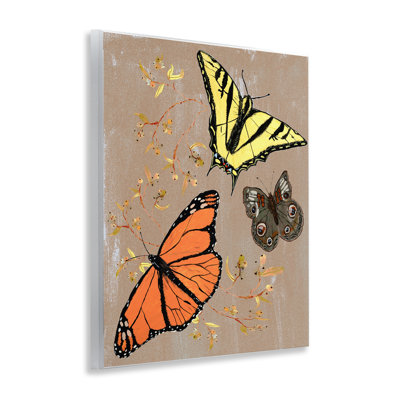 «Butterfly Collage with Herbs», art par Kara Keller Designs