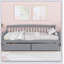 Lit simple gris