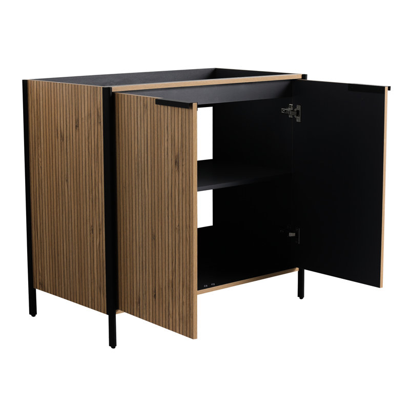 Meuble-lavabo contemporain 36 po - Rangement spacieux et tablette élégante, 36"