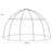 Haxnicks 11.5 Ft. W x 11.5 Ft. D Large Sunbubble Walk-in Greenhouse