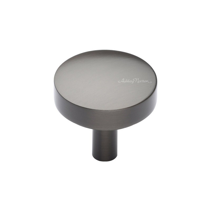 Tayo 1 1/4" Diameter Round Knob, 1 1/4", Black