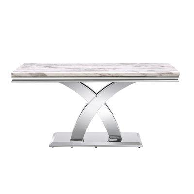 Adalida Metal Base Dining Table