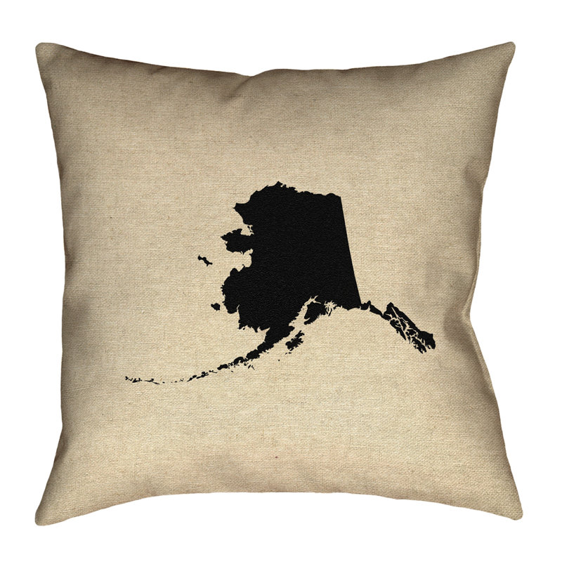 Housse de coussin Katelyn Smith Alaska, 14 po x 14 po, Noir