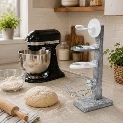 Support pour batteur en bois compatible avec les batteurs sur socle KitchenAid
