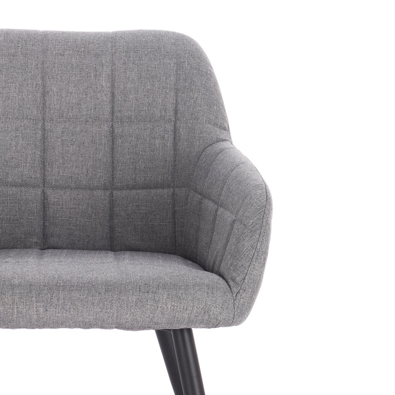 Lucerne Upholstered Dining Chair, Light Grey