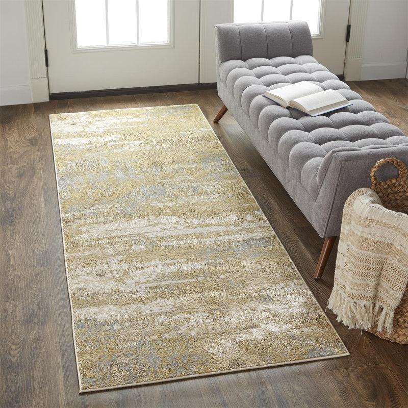 Lataiya Performance Abstract Indoor Rug, Runner 2'10" x 7'10"