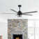 65" Rivenbark 5 - Blade Caged Ceiling Fan with LED Lights and Remote Control