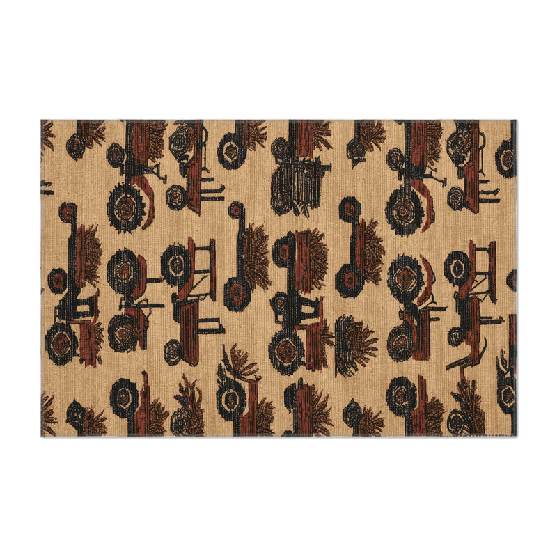 Tapis intérieur et extérieur brun Transport, Rectangle 9 pi x 12 pi