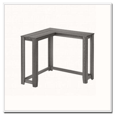 Table d'appoint, console, vestibule, étroit, d'angle, salon, chambre à coucher, stratifié gris, contemporain, moderne