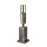 Pedestal Vase-Reactive Silver-Med
