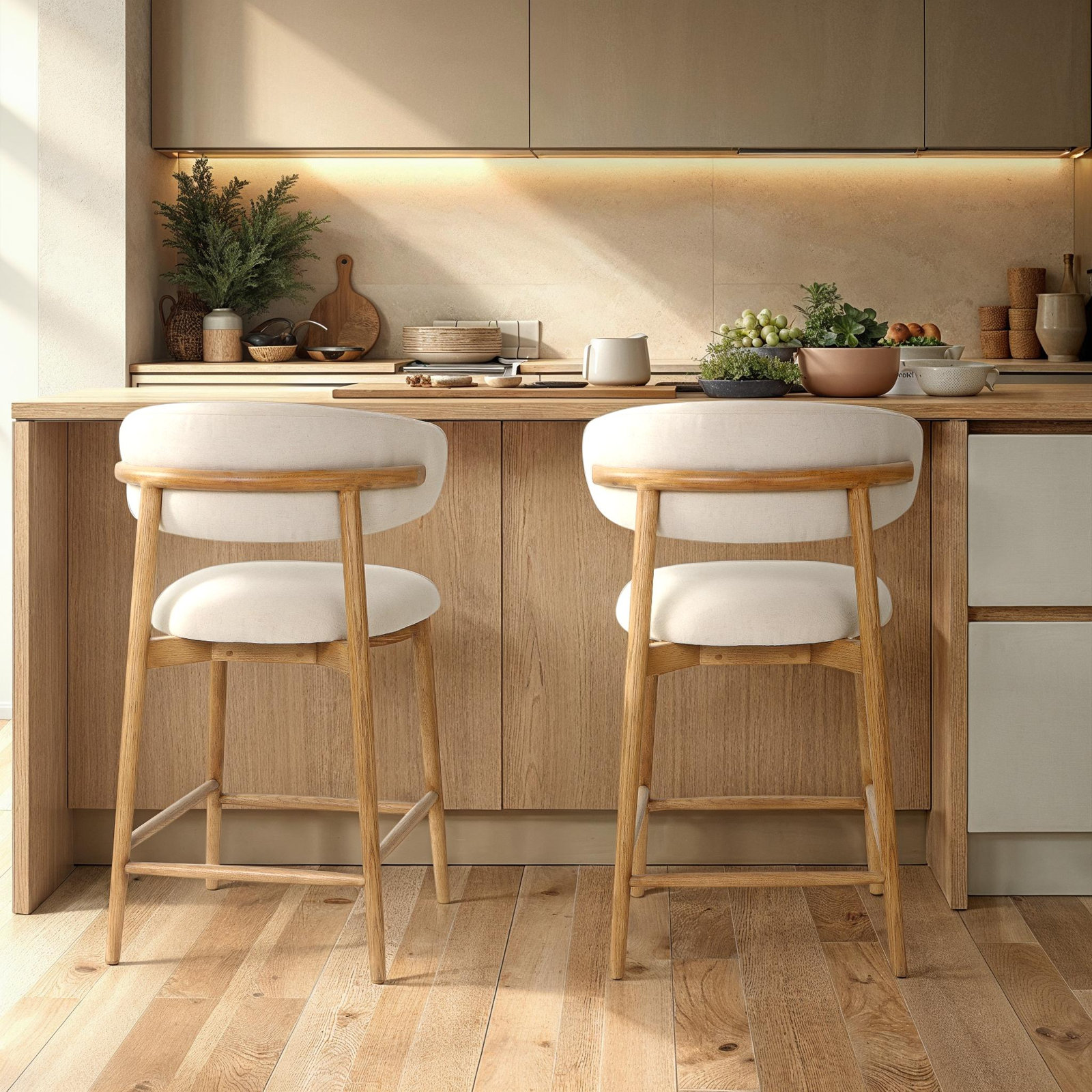 Ofella 26" Bar Stool, Savile Flax