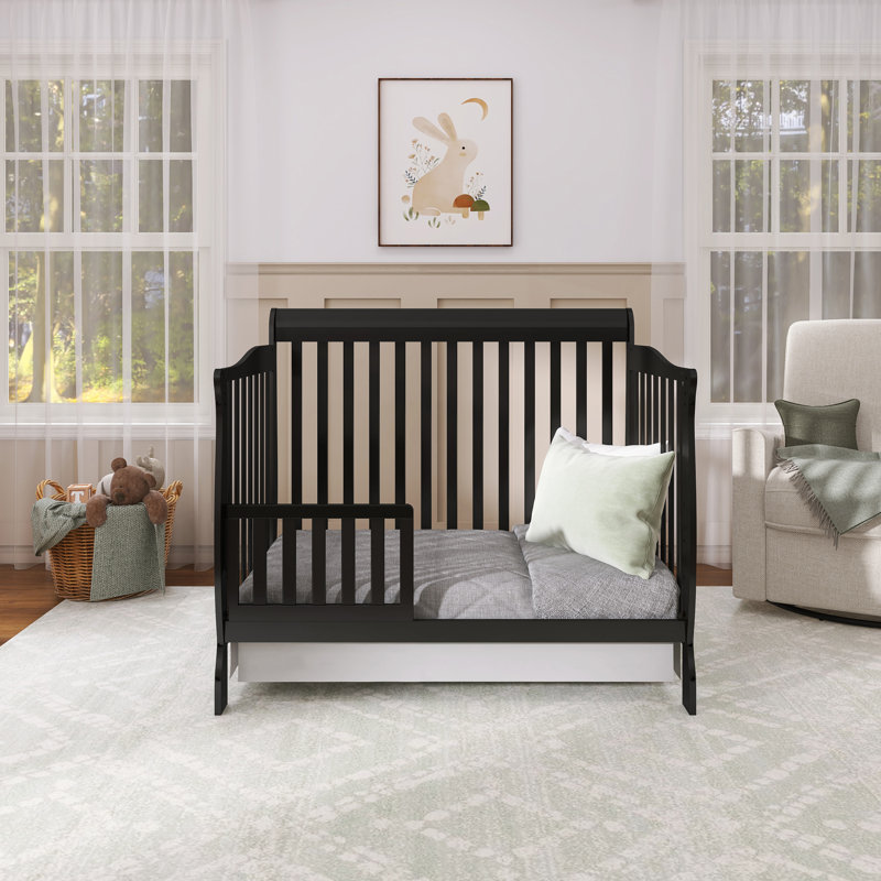 Lit de bébé convertible 5-en-1 Ashton, Noir