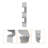 White Full-Wall Floating Shelf-847379969