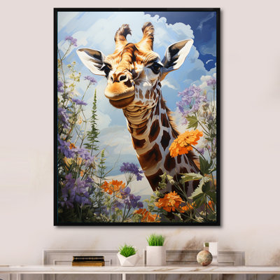 " Giraffe Elegant Giraffe Pastoral II "