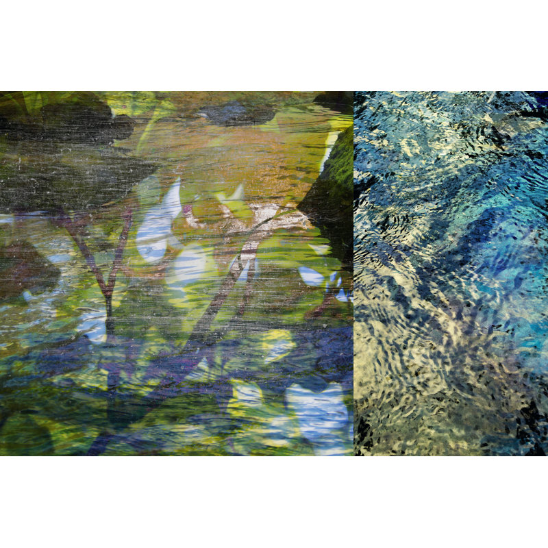 River Mod Panel II by Sisa Jasper - Wrapped Canvas Painting, 30cm H x 46cm W