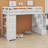 Loft Bed With Shelves,Drawers And Stairs-434248047