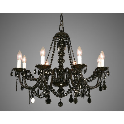 Elisa 8 - Light Candle Style Chandelier