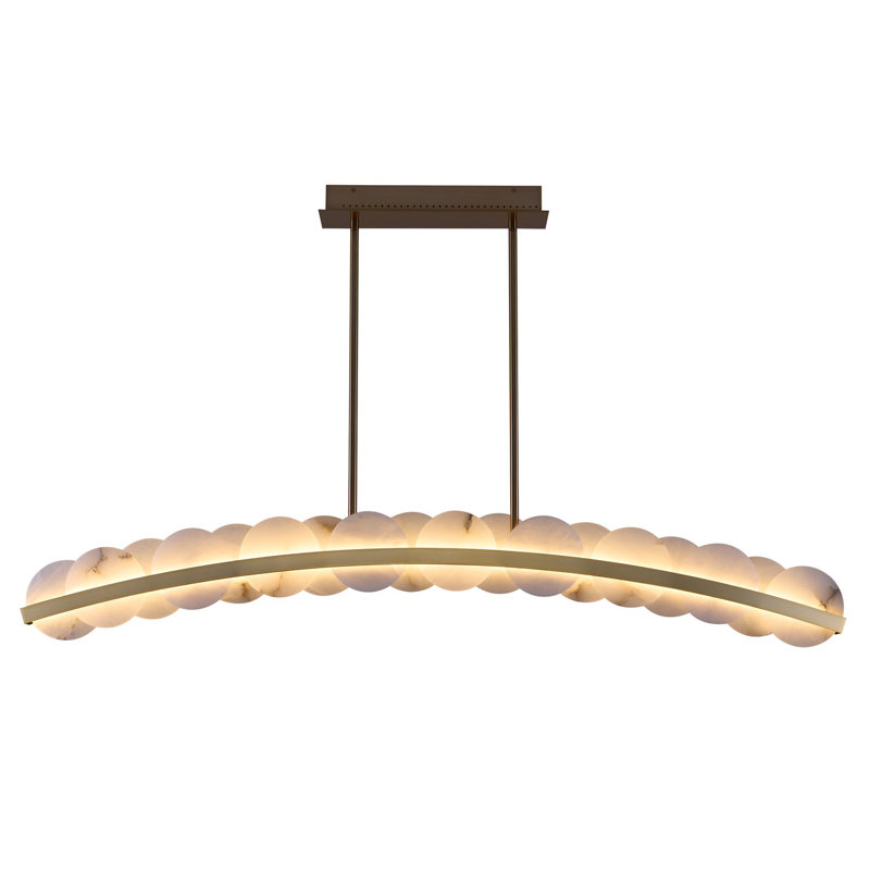 Meridian 1 LT Winter Brass Linear Pendant Kalco