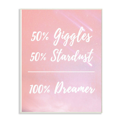 Art d’espace pour les rêves d’ambiance rose giggles stardust