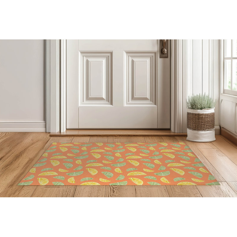 Limes et citrons d'été, L 60 po x L 84 po, Orange