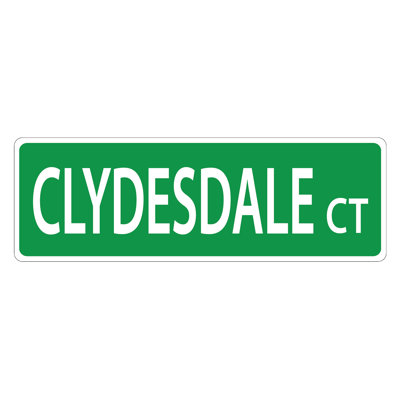 Clydingale Ct. Plaque de rue suspendue