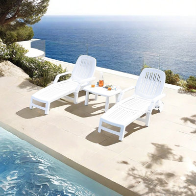 Dametta Outdoor Chaise Lounge Set
