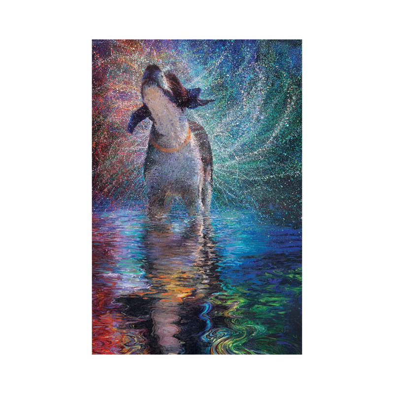 Canis Arcus by Iris Scott - Wrapped Canvas Painting, 66.04 cm H x 45.72 cm W x 3.175 cm D