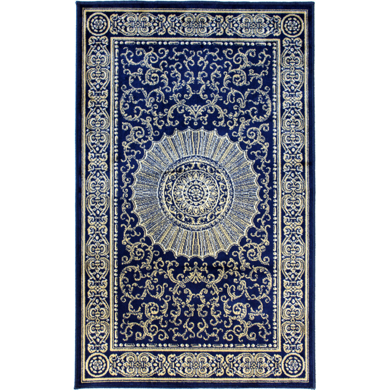 Bleu marine Elsa, Rectangle 3 pi 3 po x 4 pi 7 po