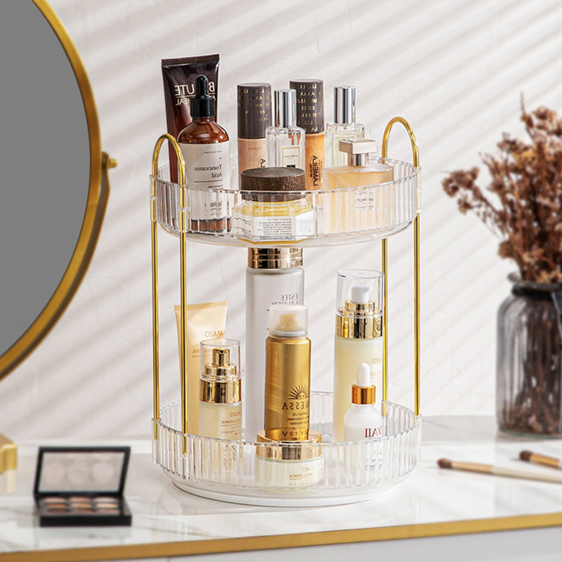 Rangement pour salle de bain 2 niveaux, Clair